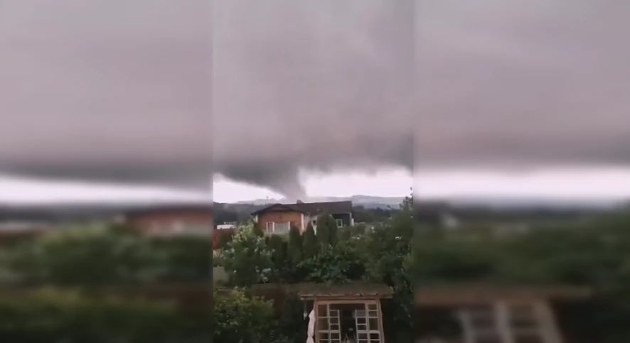 Der Tornado wurde in Weinburg (NÖ) gesichtet.