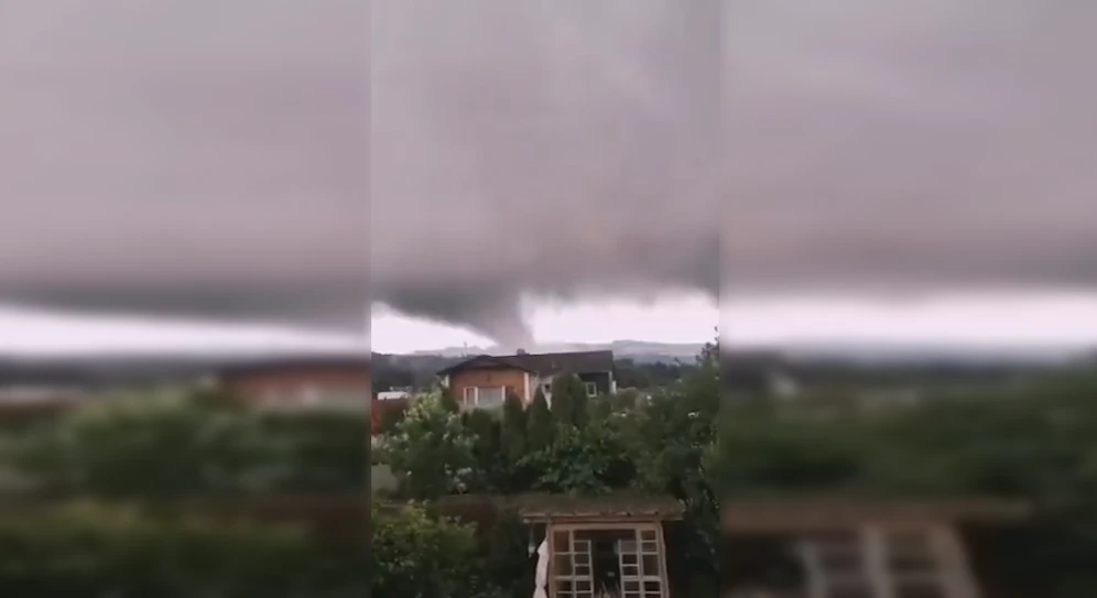 Der Tornado wurde in Weinburg (NÖ) gesichtet.