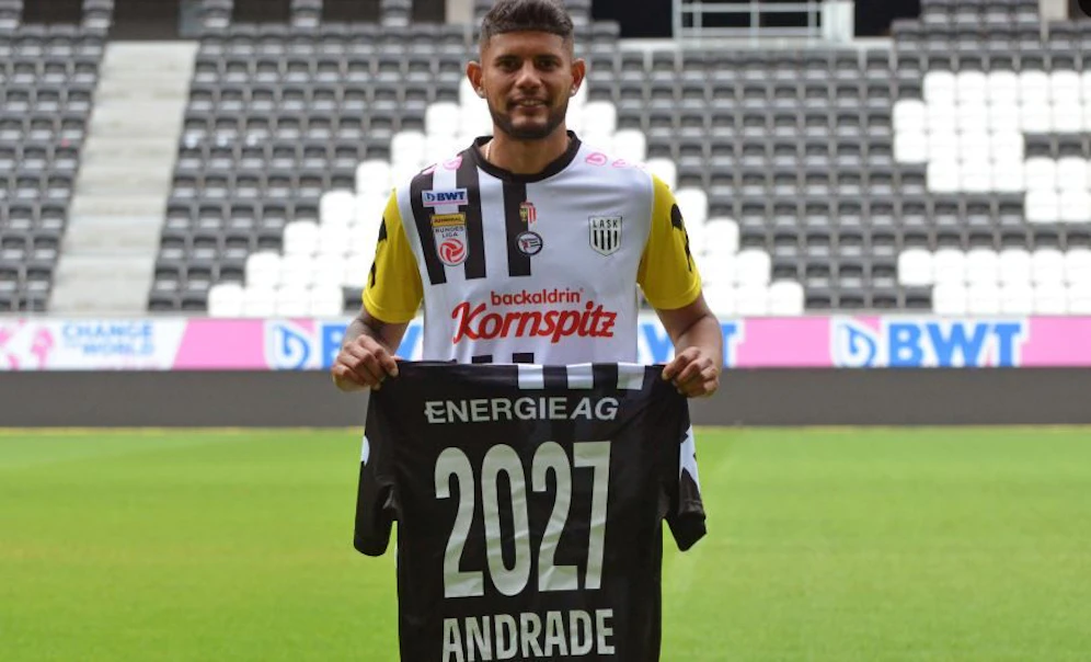 Andrade unterschrieb für vier Jahre bis 2027 beim LASK.