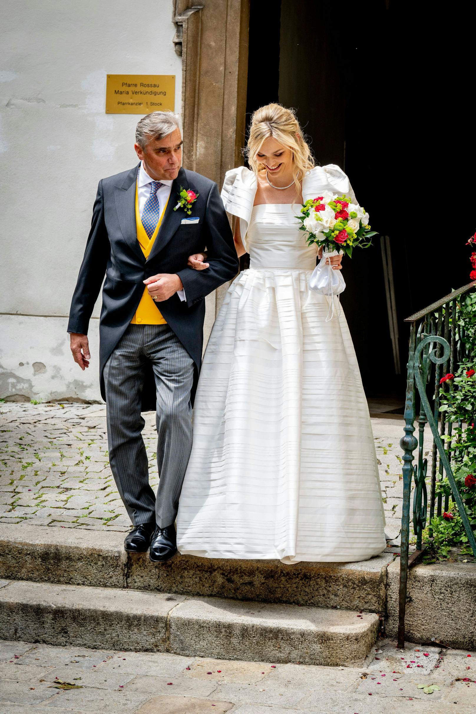 Prinz Johann-Wenzel von und zu Liechtenstein und Gräfin Felicitas von Hartig haben sich am Samstag in Wien das Jawort gegeben.