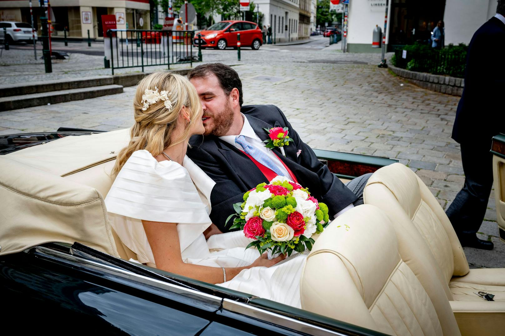 Prinz Johann-Wenzel von und zu Liechtenstein und Gräfin Felicitas von Hartig haben sich am Samstag in Wien das Jawort gegeben.