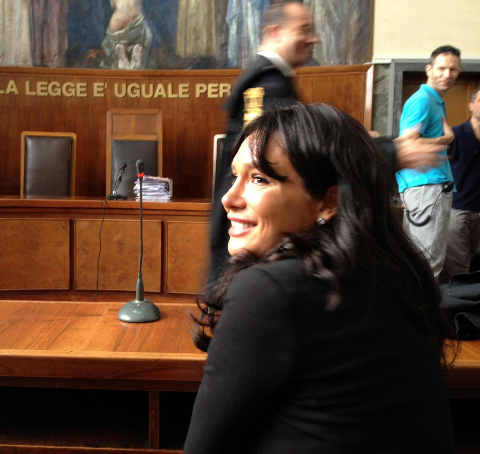 Nicole Minetti vor einer Zeugenaussage vor einem Mailänder Gericht am 7. Juni 2013.