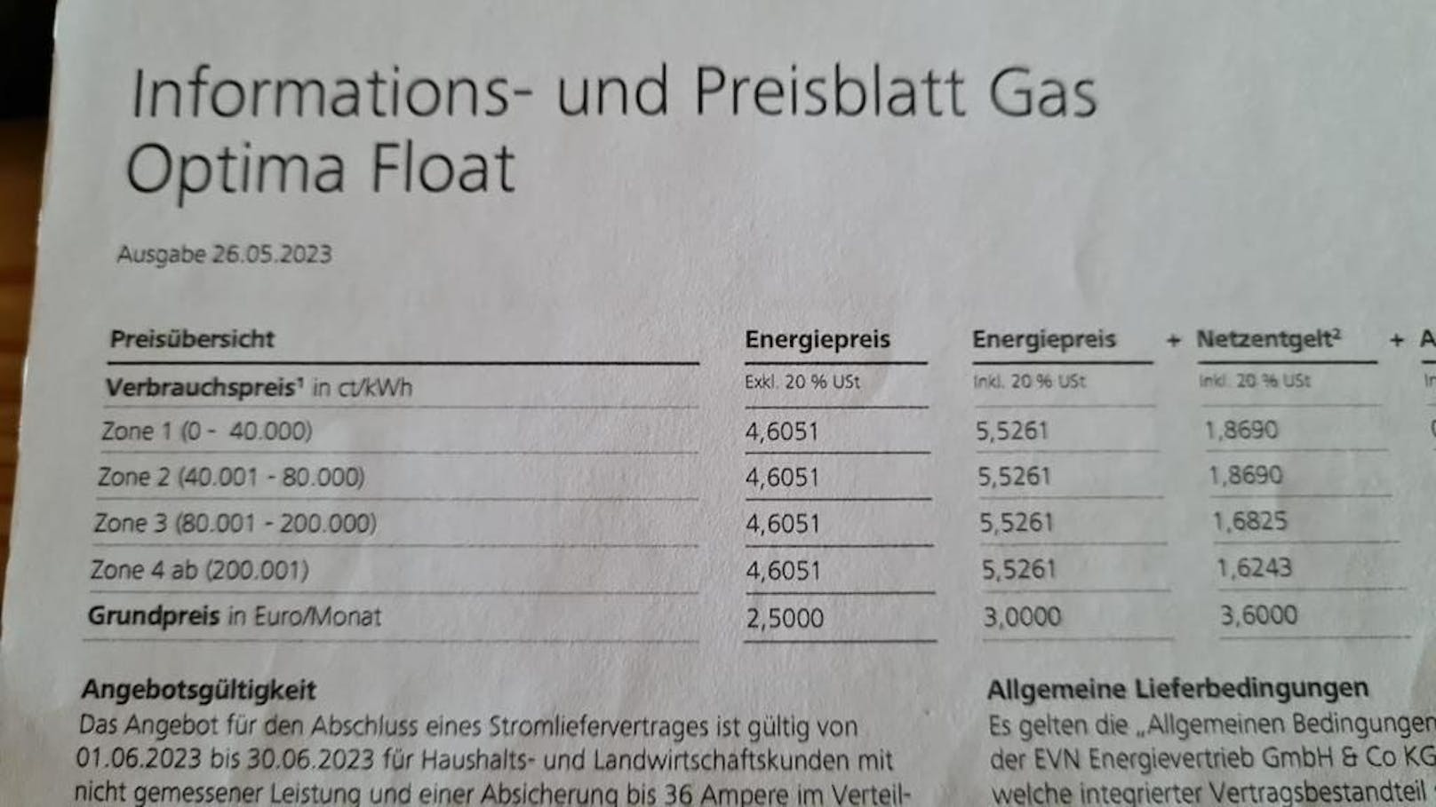 Hier nur über 5,5 Cent pro kWh.