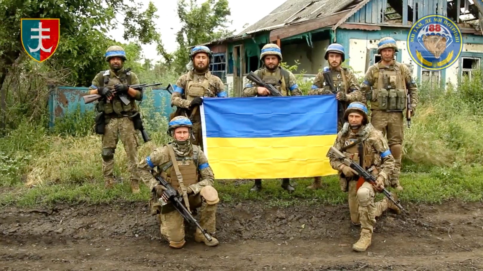 Die ukrainische Armee konnte am Montag weitere Gebiete zurückerobern. 