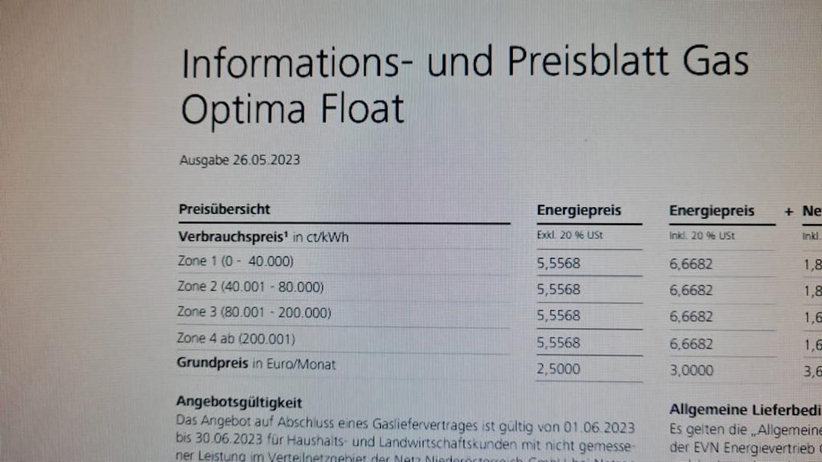 Hier sind es über 6,6 Cent pro kWH.