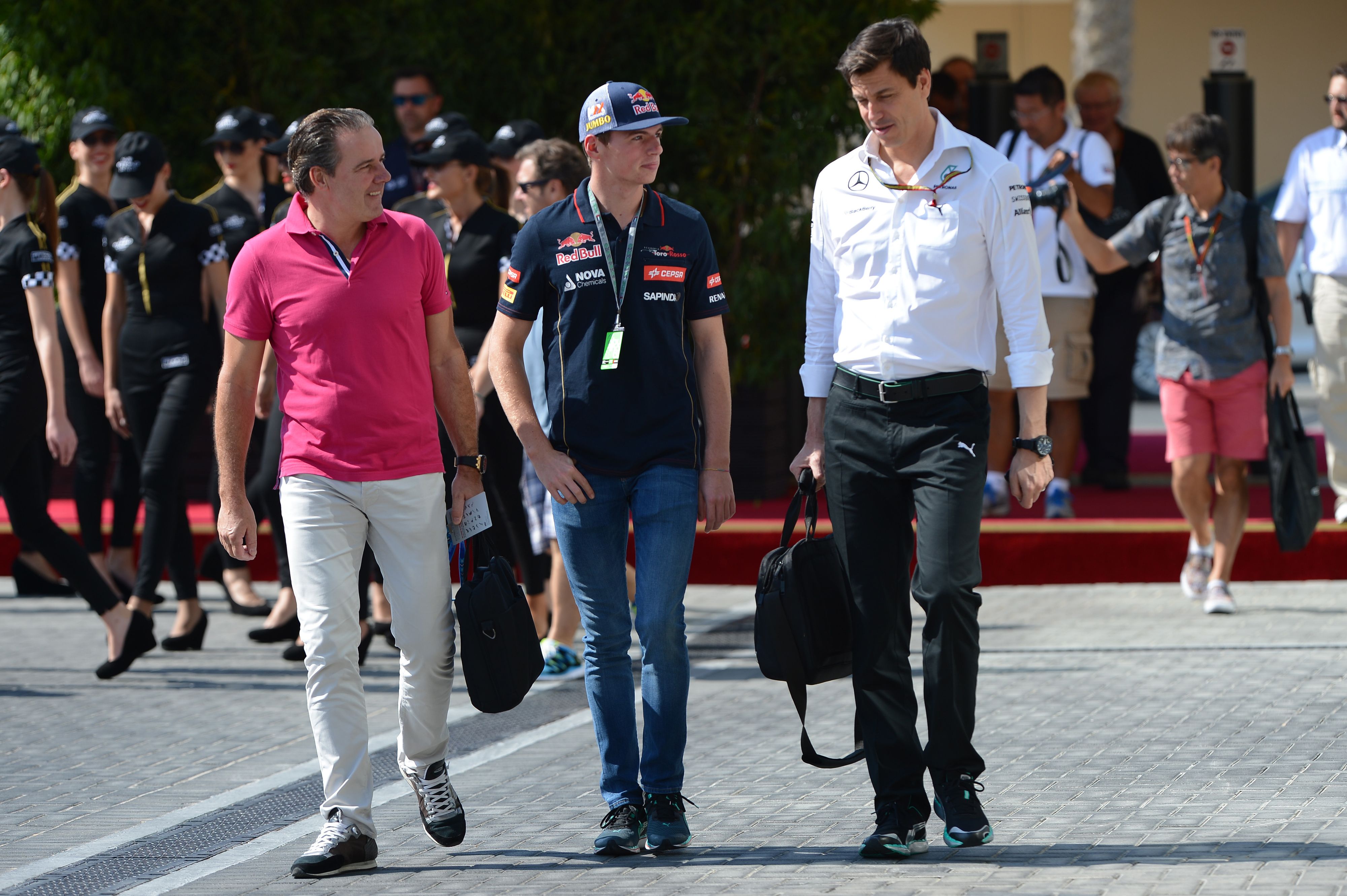 Max Verstappen mit Toto Wolff