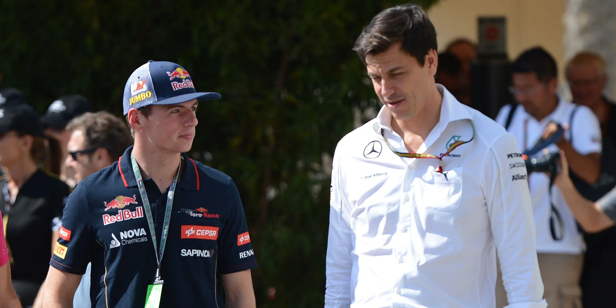 Max Verstappen mit Toto Wolff