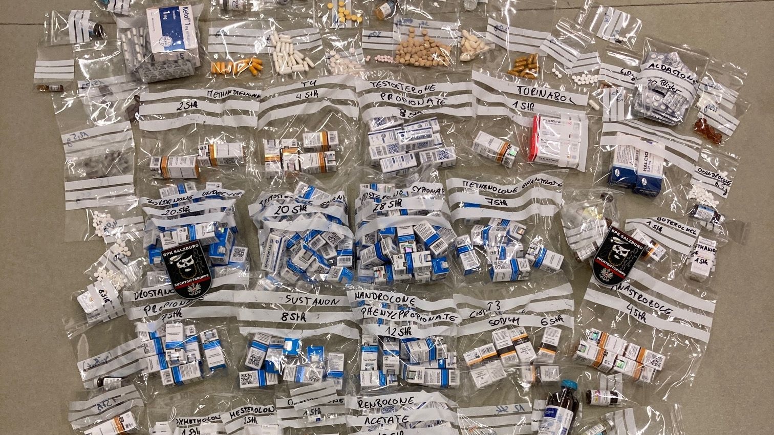 Die Polizei stellte das Dopingmittel sicher.