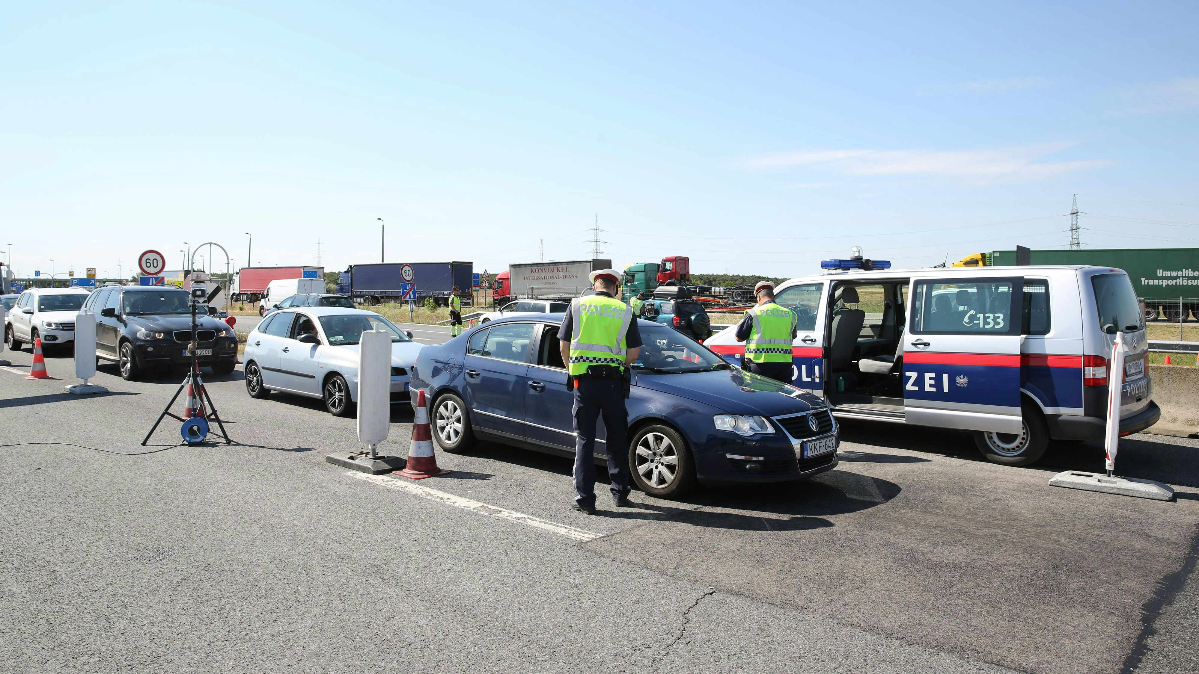 Grenzkontrollen in Nickelsdorf (Symbolbild)
