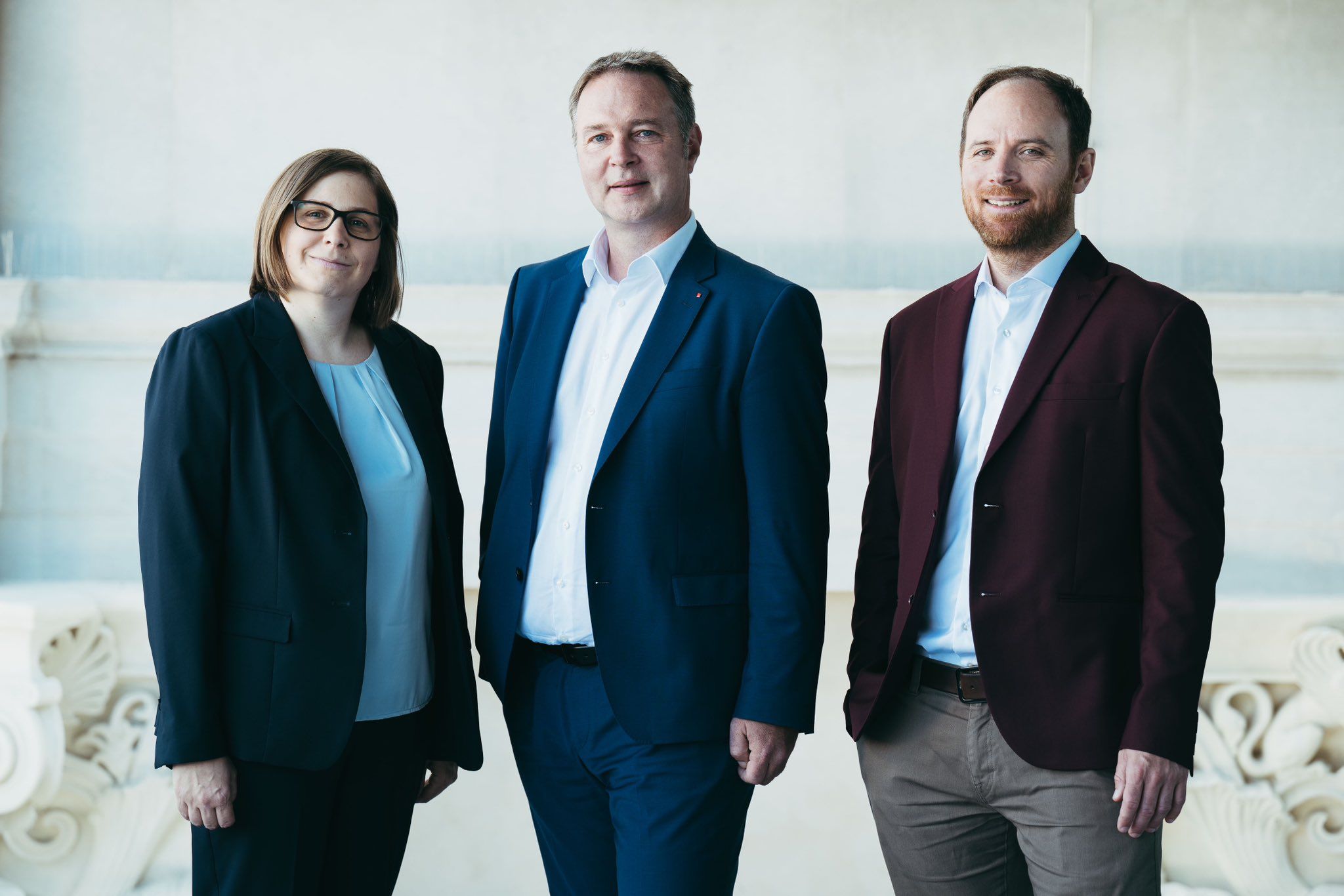 Andreas Babler mit Klaus Seltenheim und Sandra Breiteneder