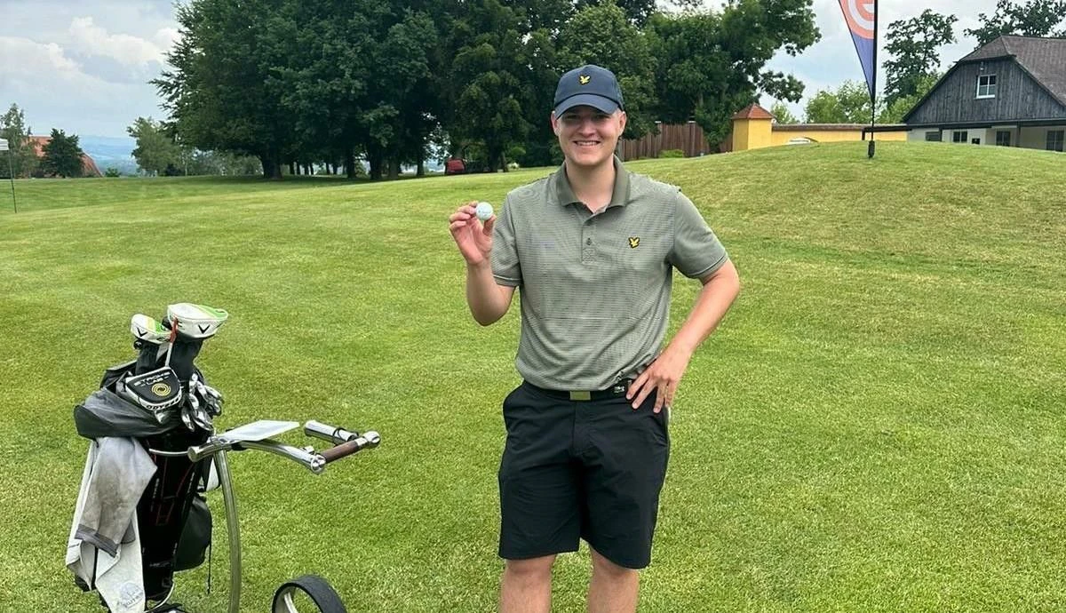 Fabian Schaur gelang in Tillysburg ein Hole-in-One