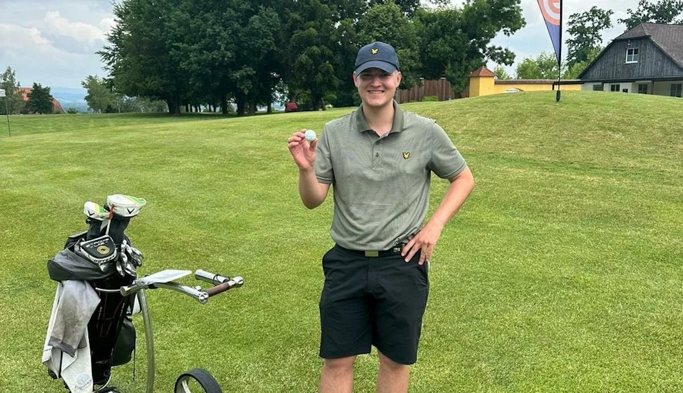 Fabian Schaur gelang in Tillysburg ein Hole-in-One