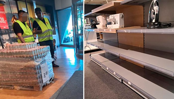 Der Abverkauf bei 23 kika/Leiner-Standorten hat vielerorts für Chaos gesorgt. Sicherheitsdienste kontrollieren nun den Abverkauf.