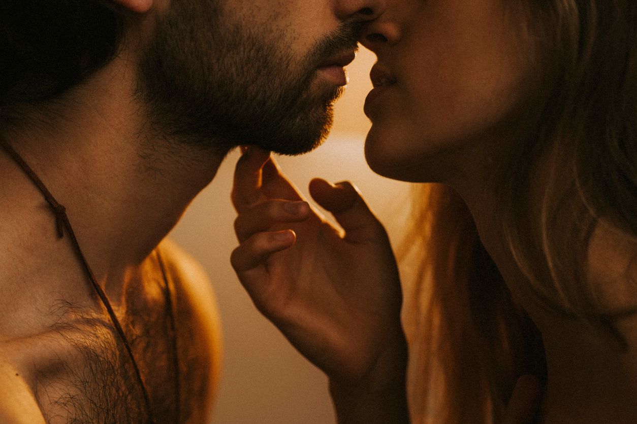 Couple enjoying their love