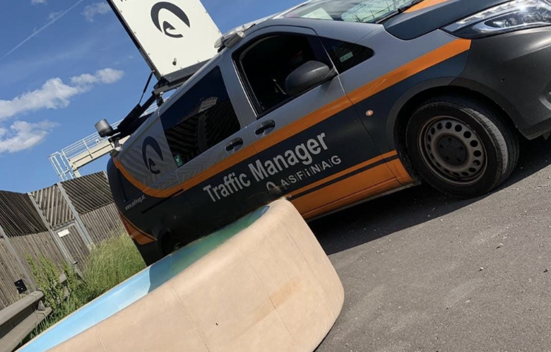 Diesen Whirlpool fanden die Traffic Manager der Asfinag auf der Autobahn.