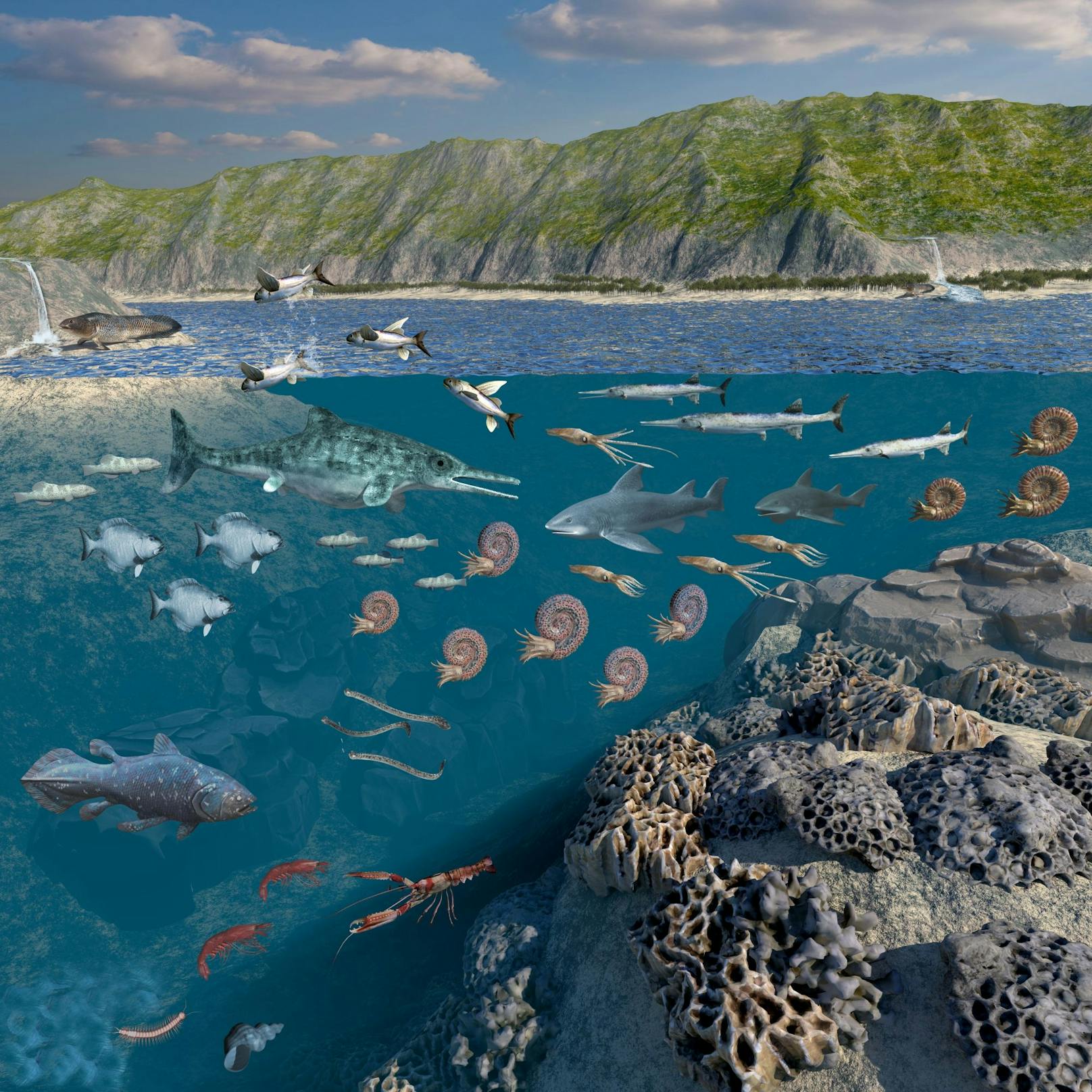 Ein weltweiter Klimawandel führte vor 233 Millionen Jahren zu einem gigantischen Massensterben in den damaligen Meeren des Mesozoikums.