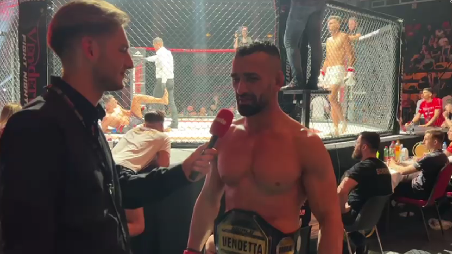 Sado Ucar mit "Heute" Reporter Aitor Lopez de Alda