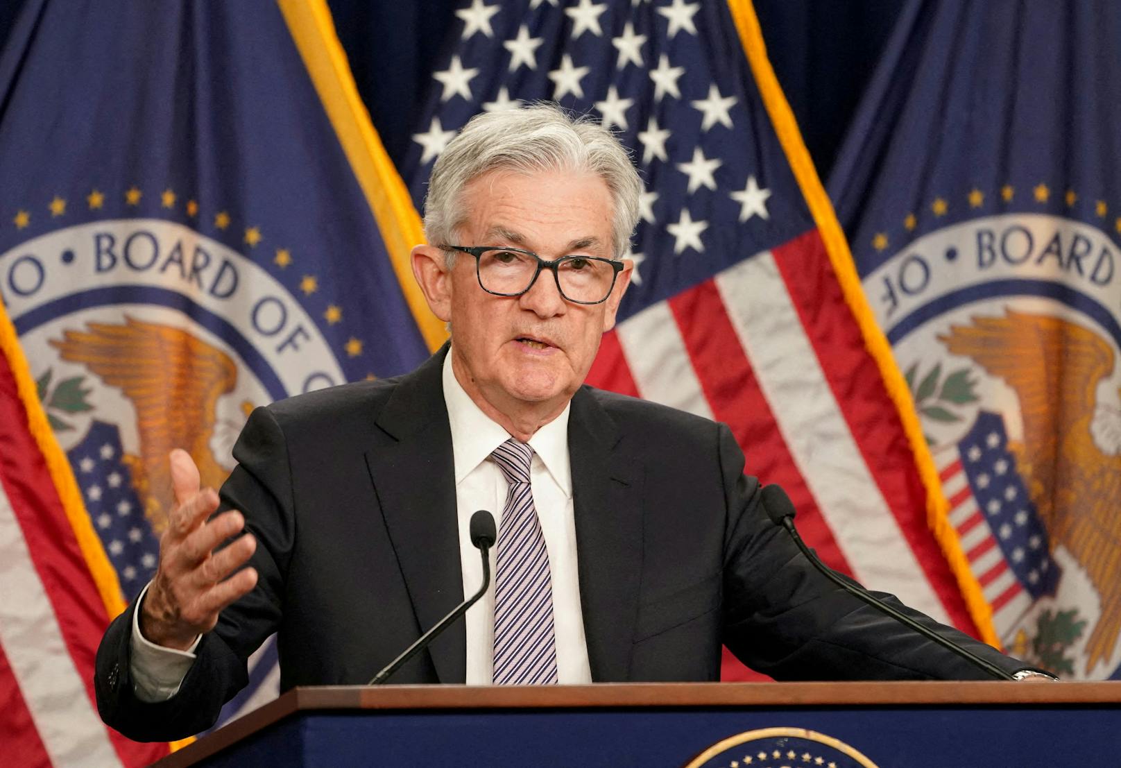 FED-Chef, Jerome Powell, hat am Mittwoch über die Geldpolitik der USA informiert.