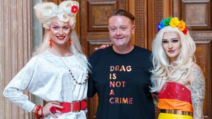 Miss Gloria Hole mit Mario Lindner und Candy Licious.