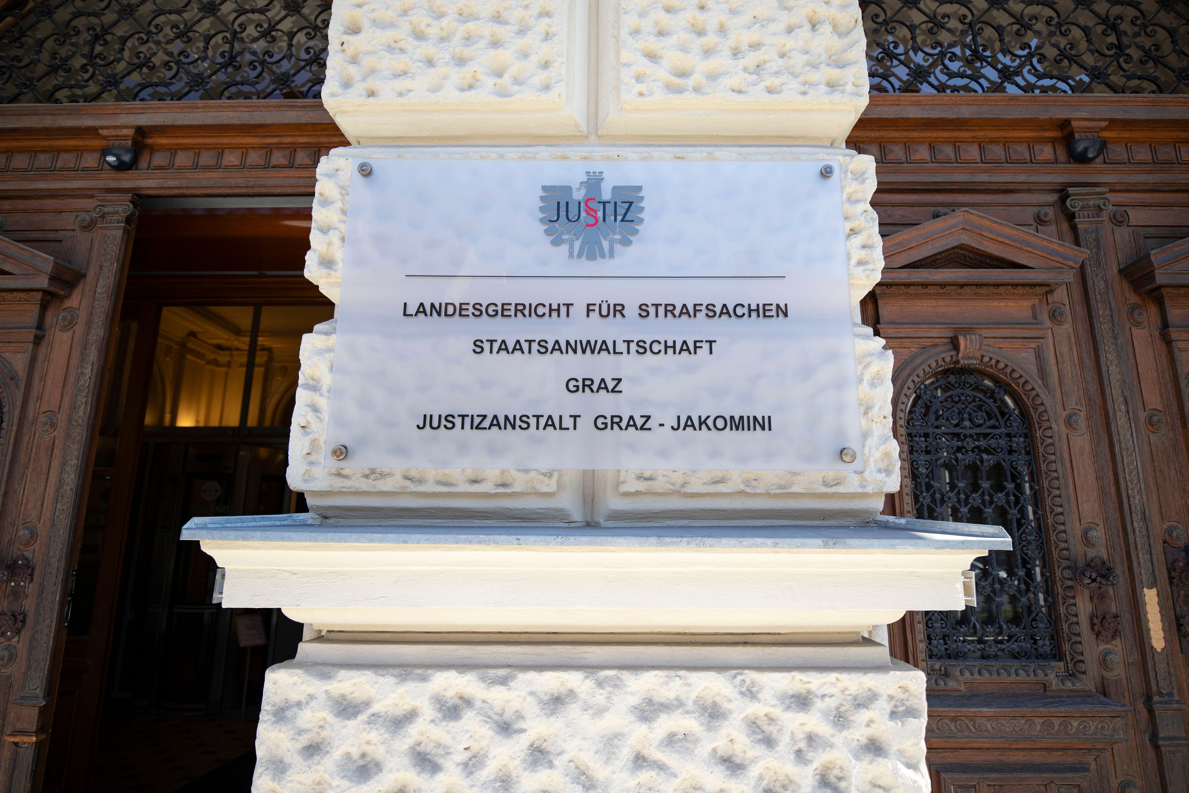 Im Gebäude des Landesgerichts für Strafsachen Graz fand am Montag die Verhandlung gegen den Ex-Kicker statt.