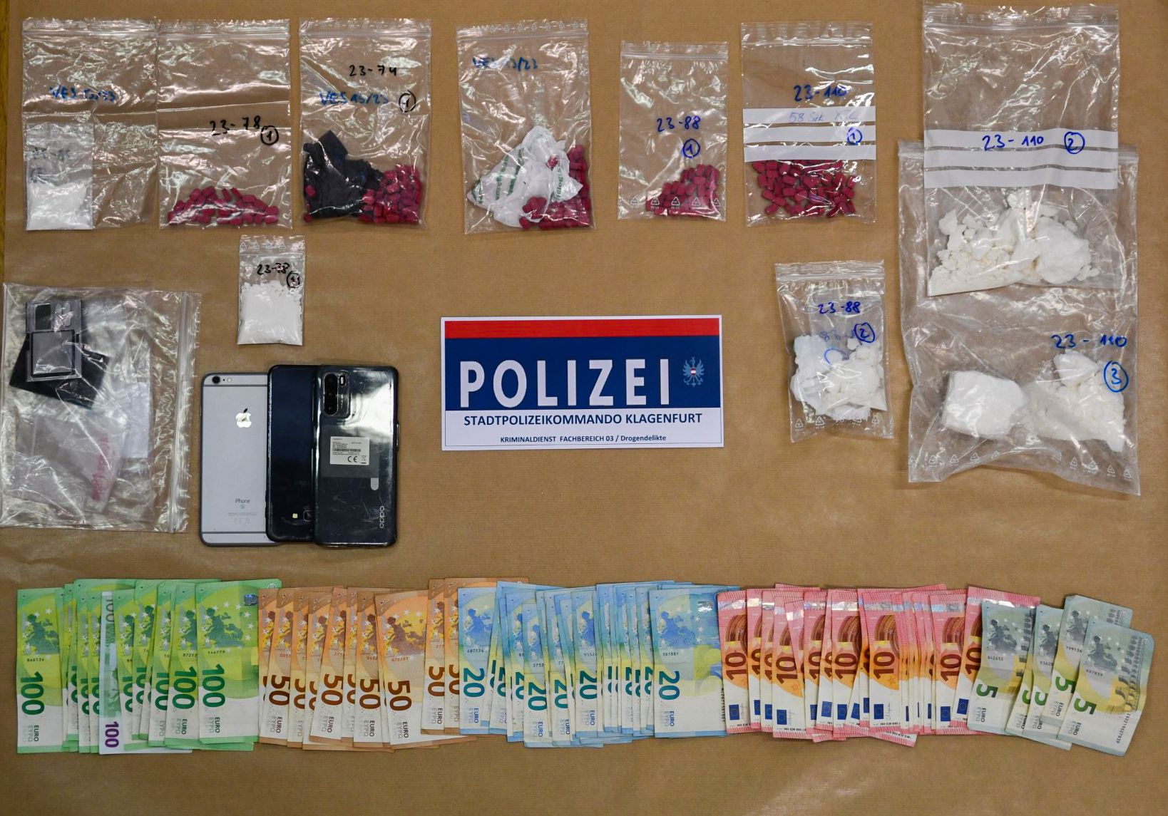 Das Suchtgift wurde von der Polizei sichergestellt.