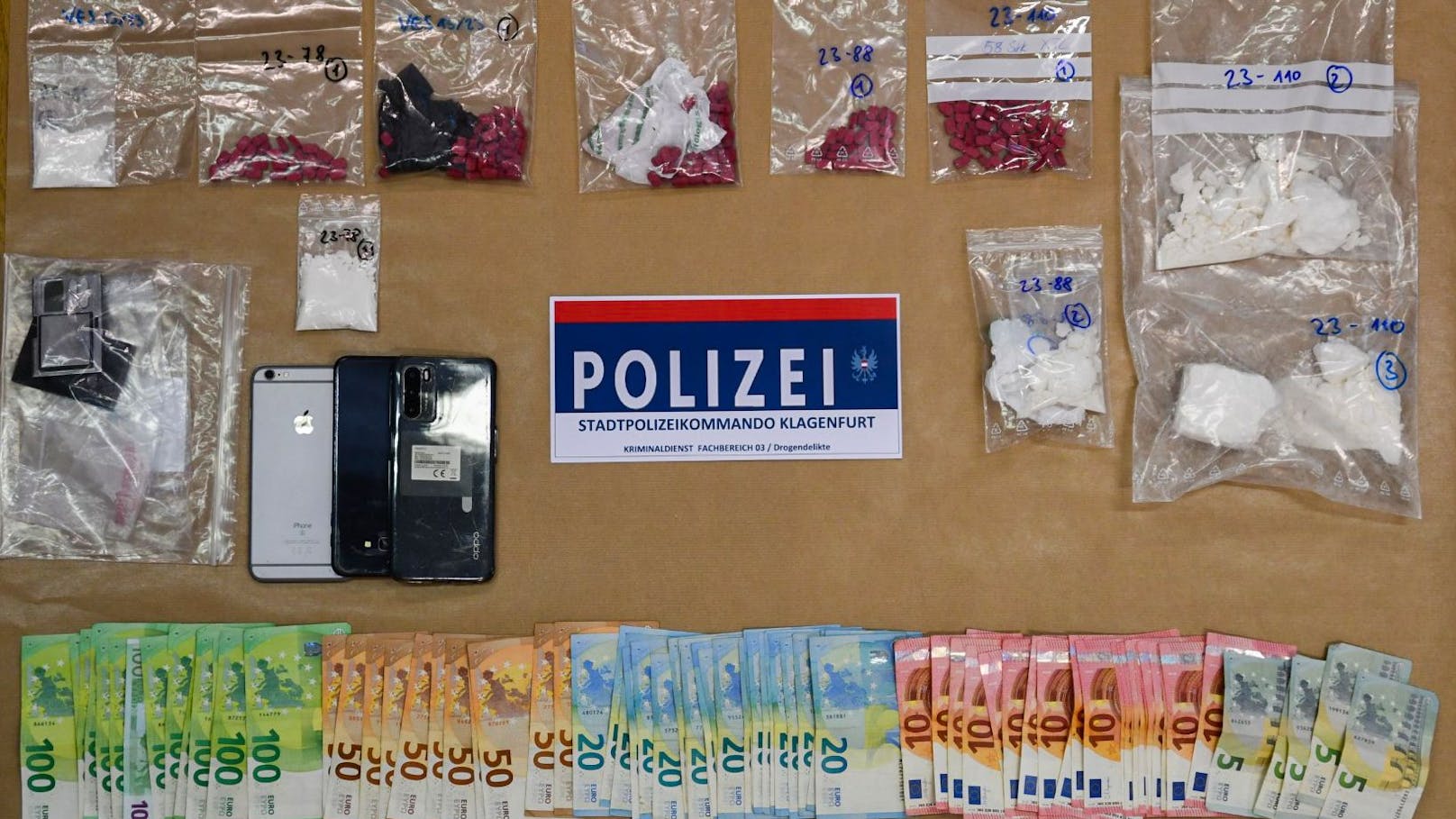 Das Suchtgift wurde von der Polizei sichergestellt.