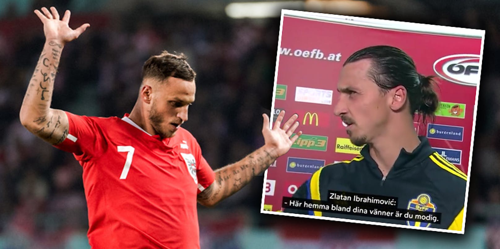 "Warte auf dich!" Zlatan drohte ÖFB-Star Arnautovic