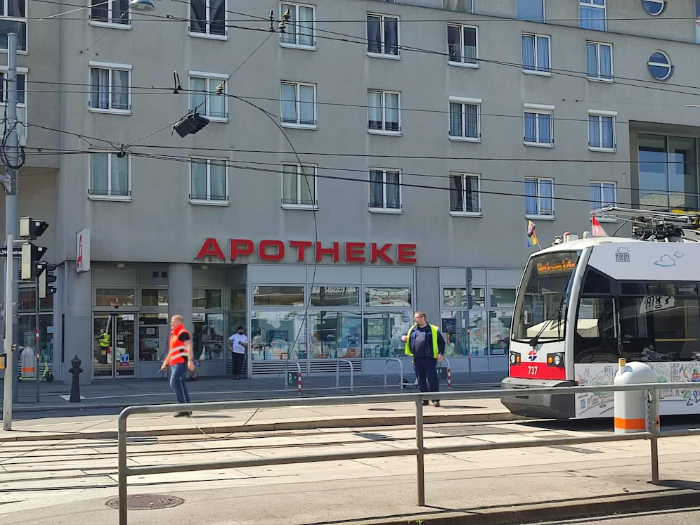 In der Stromstraße in Wien-Brigittenau kam es am Donnerstag aufgrund einer Stromstörung zu einem Öffi-Chaos.