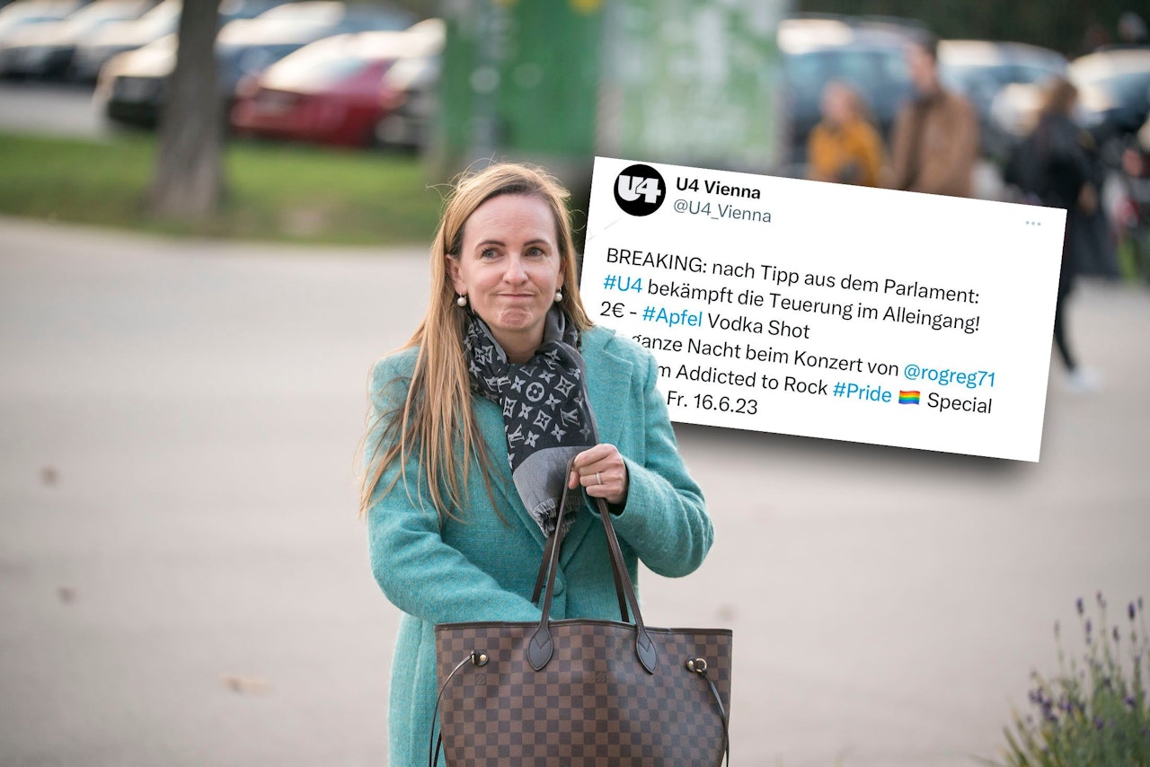 Heute.at - 2-€-Shots! Kult-Club veräppelt jetzt Apfel-Lady der ÖVP