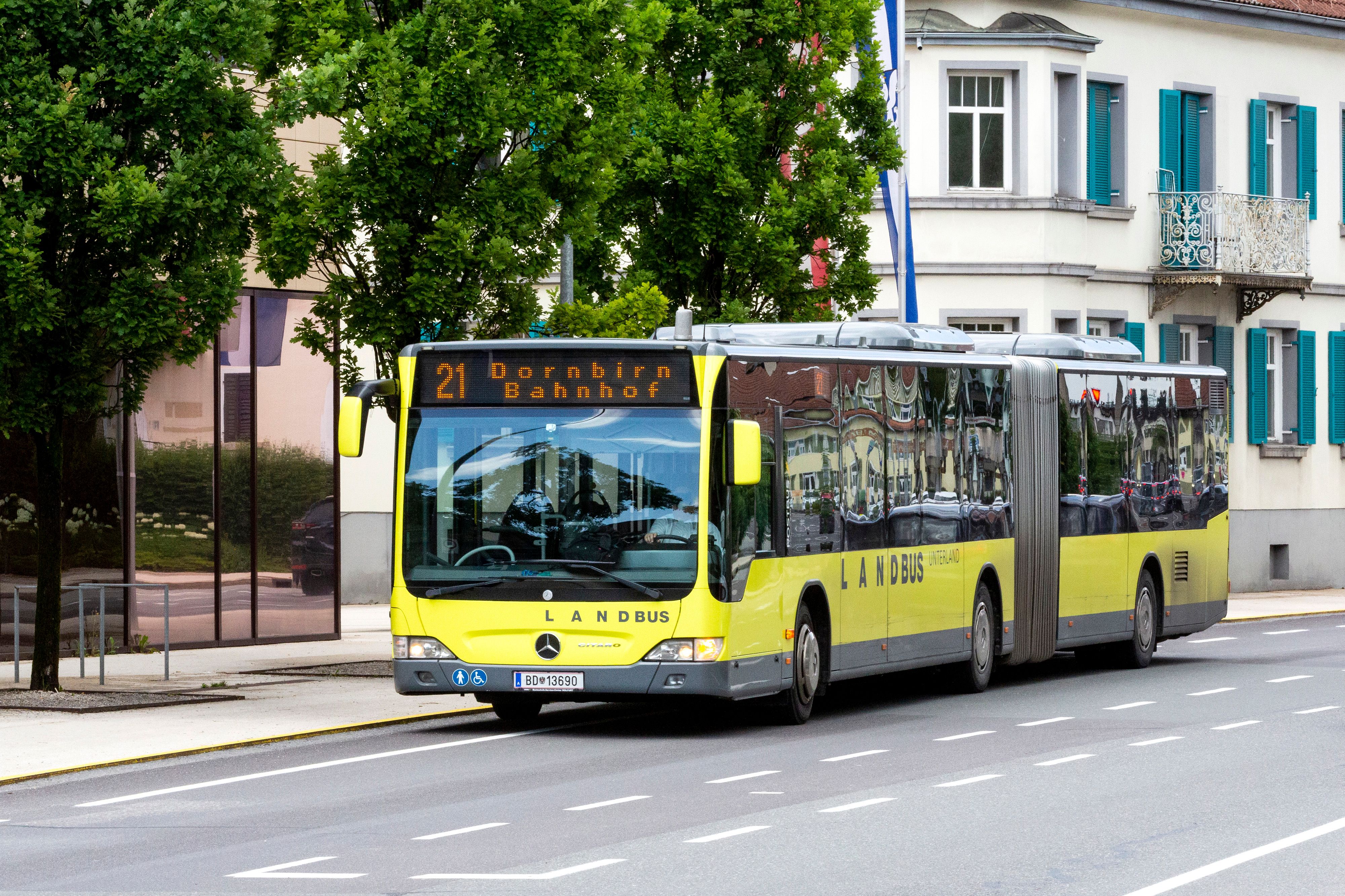 Der Vorfall ereignete sich in einem Linienbus in Vorarlberg.
