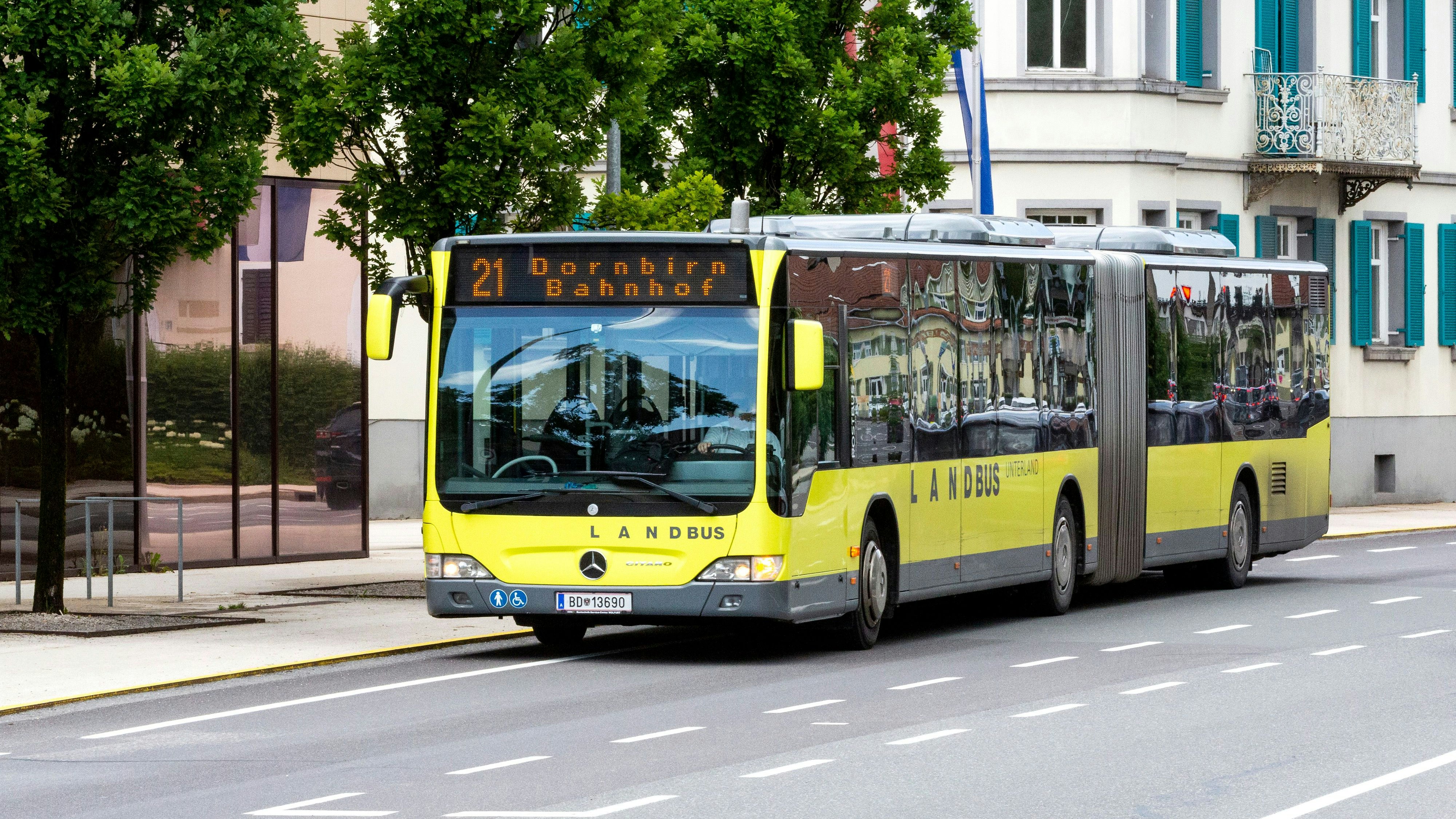 Der Vorfall ereignete sich in einem Linienbus in Vorarlberg.