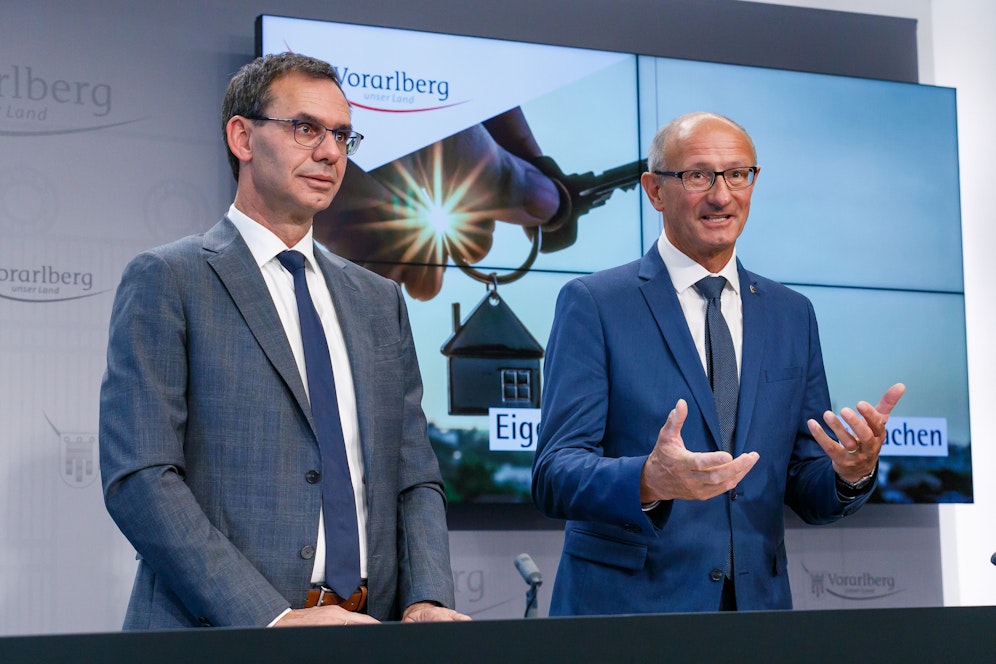 LH Mattle und LH Wallner wollen Wohnen wieder leistbar machen.