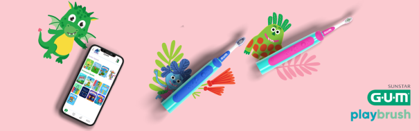 Neue Modelle, neue Farben, neues Mundpflege-Universum: Aus Playbrush wird GUM Playbrush.