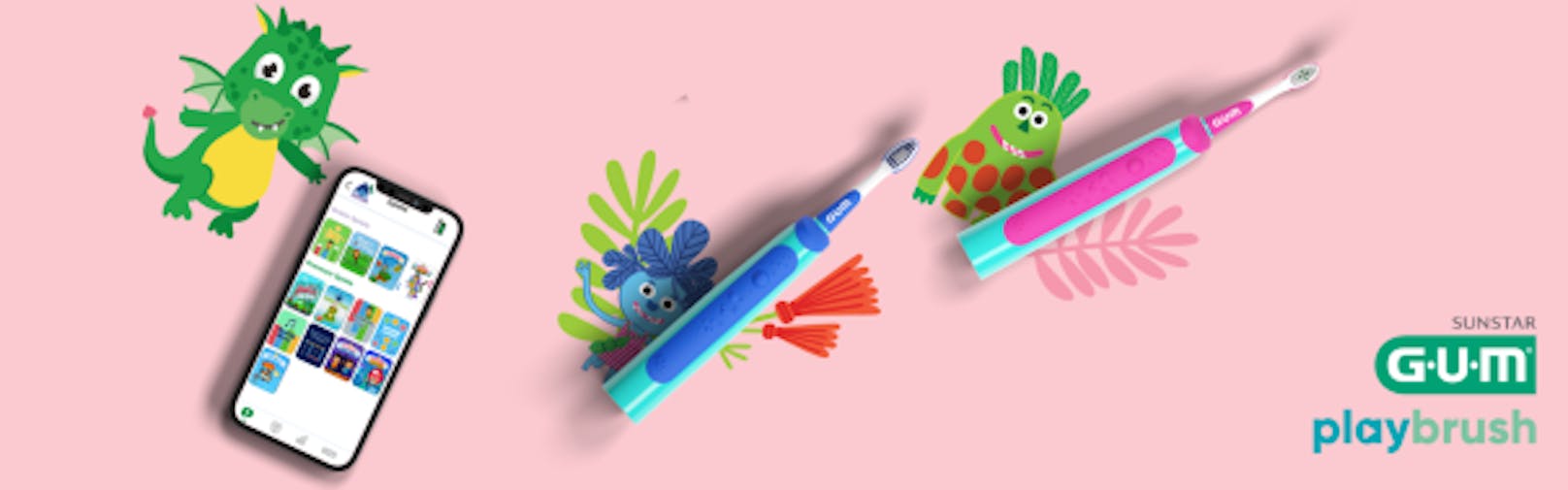 Neue Modelle, neue Farben, neues Mundpflege-Universum: Aus Playbrush wird GUM Playbrush.