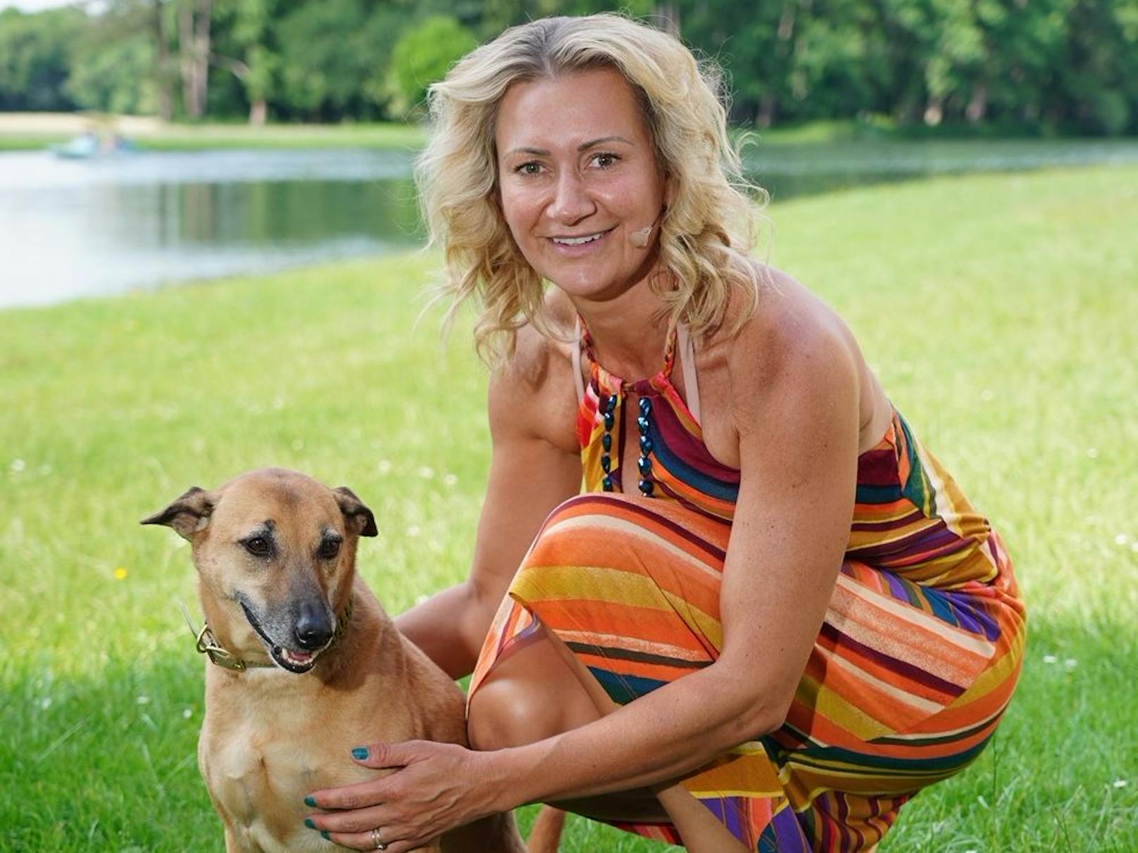 Angelika Niedetzky mit Amal.