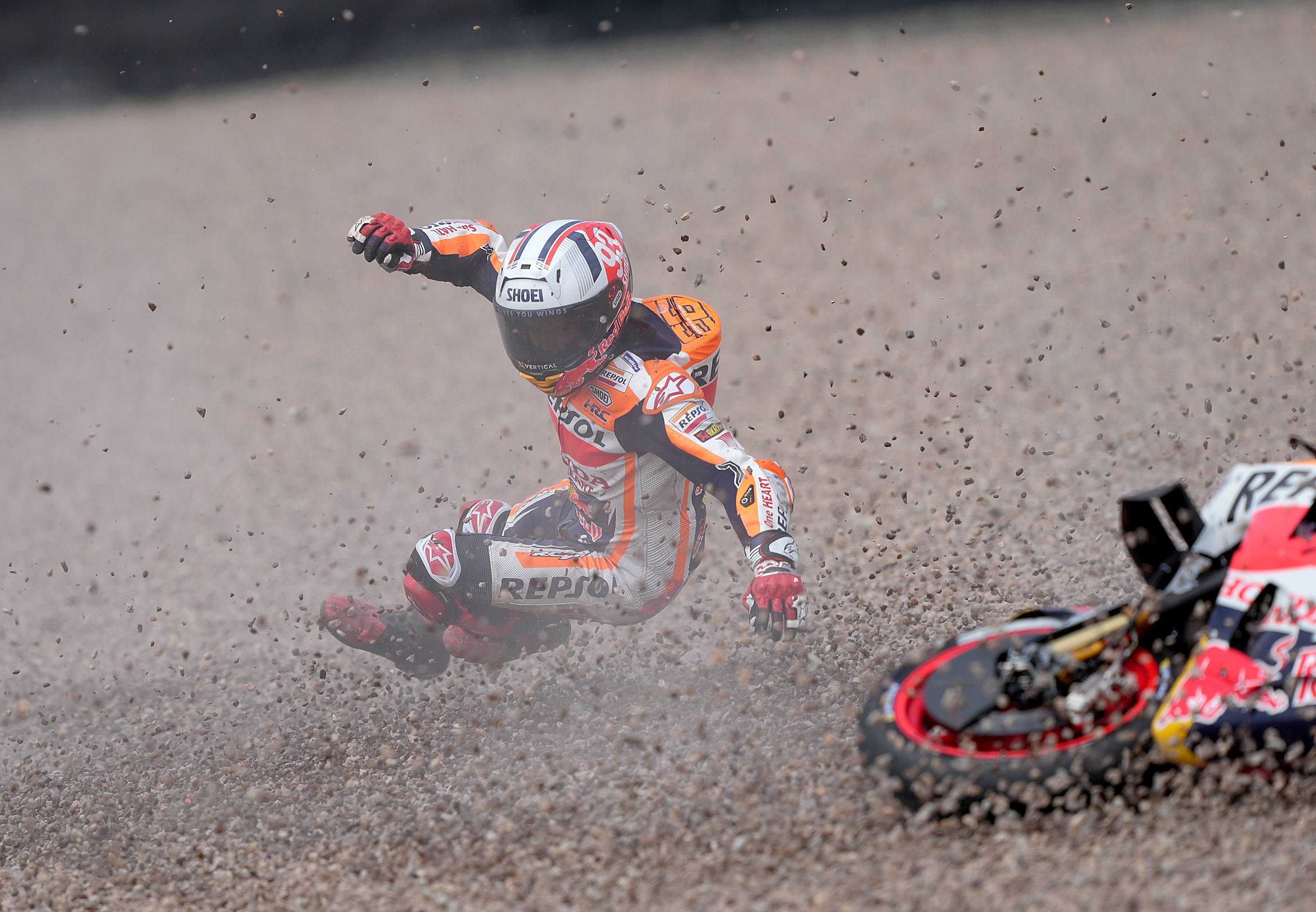 Marc Marquez ist von der Rolle.