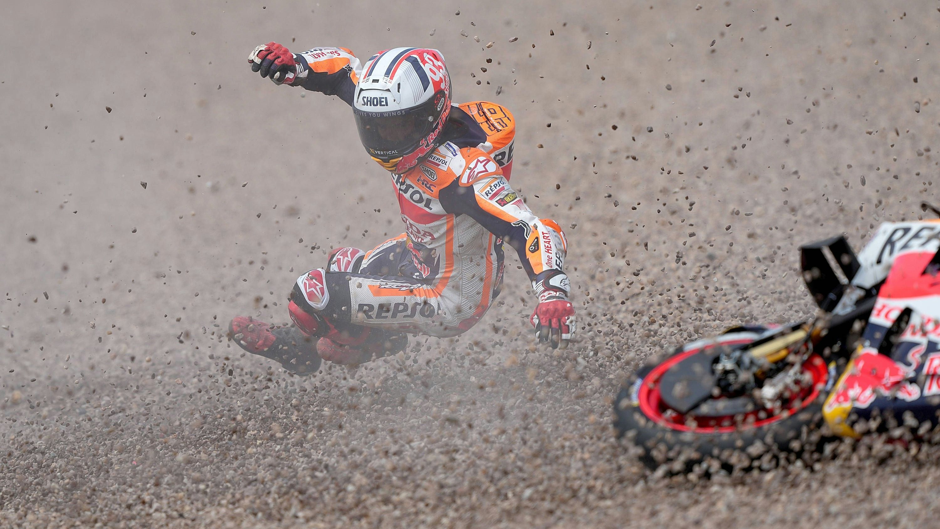 Marc Marquez ist von der Rolle.