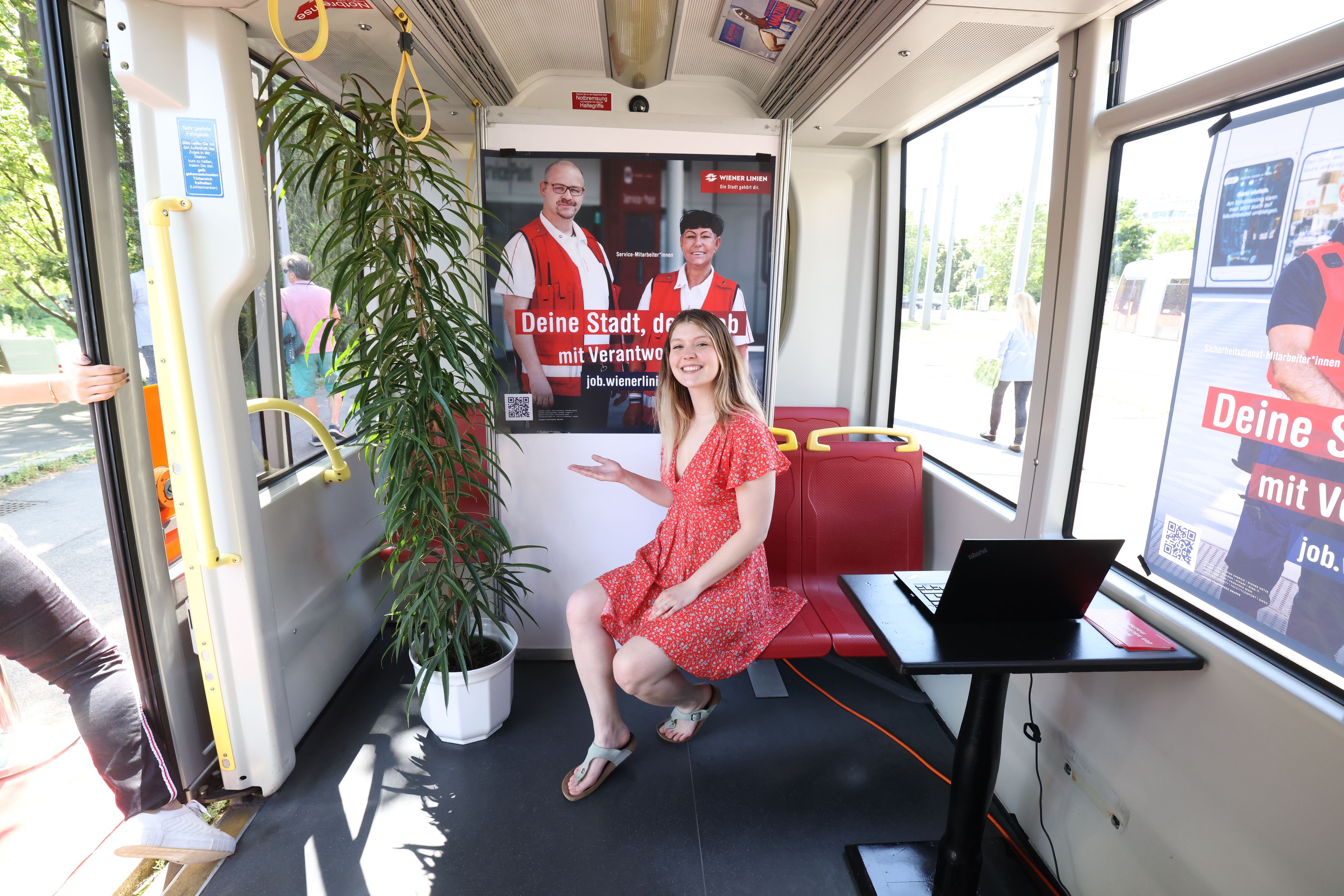 Alba-Mira hat bisher in der Verantstaltungsbranche gearbeitet. Nun würde sie aber gerne bei den Wiener Linien einsteigen.