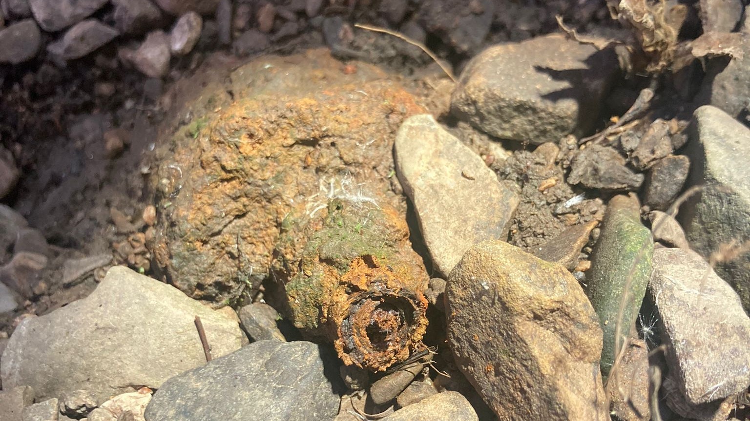 Die Finderin dieser Topfhandgranate handelte völlig richtig.