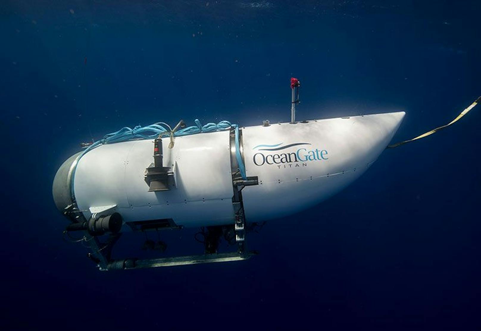 Schock am 19. Juni 2023: Das Mini-U-Boot "Titan" des Unternehmen OceanGate ist <strong>bei einem Tauchgang zum legendären Wrack der "Titanic" verschollen.</strong>
