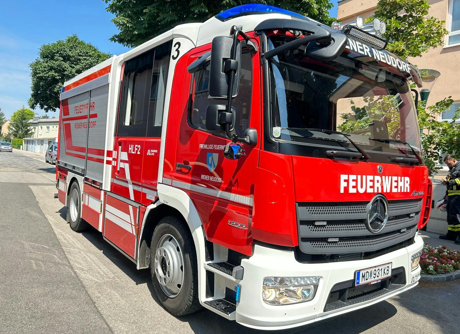 Feuerwehr rückte an.