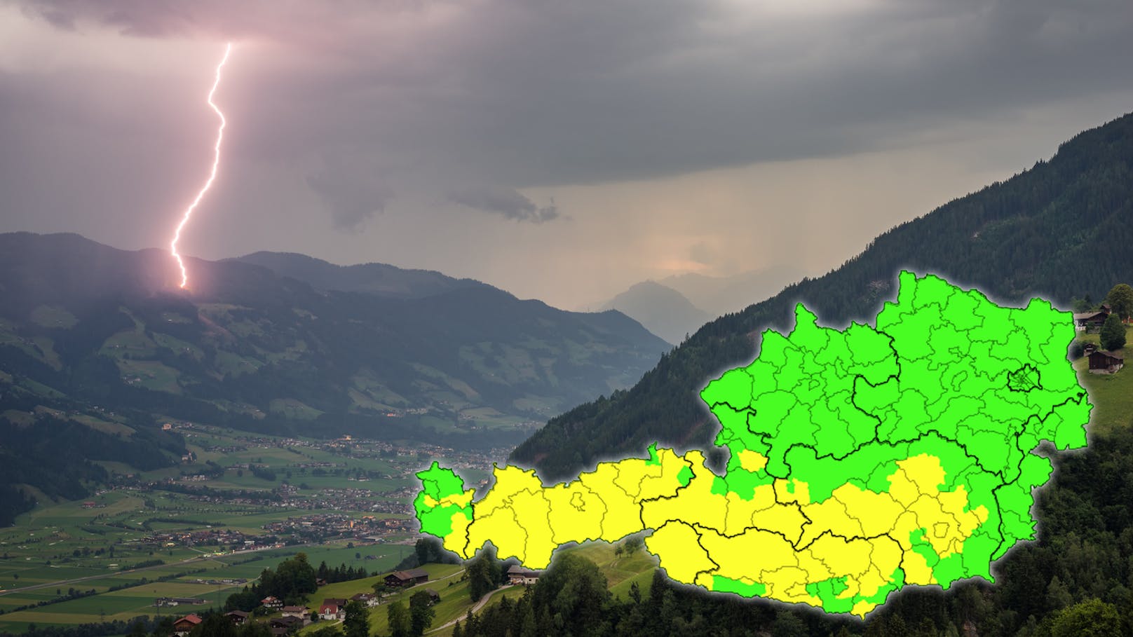 Am Montag beschränkt sich das ungemütliche Wetter wohl noch auf das Bergland.