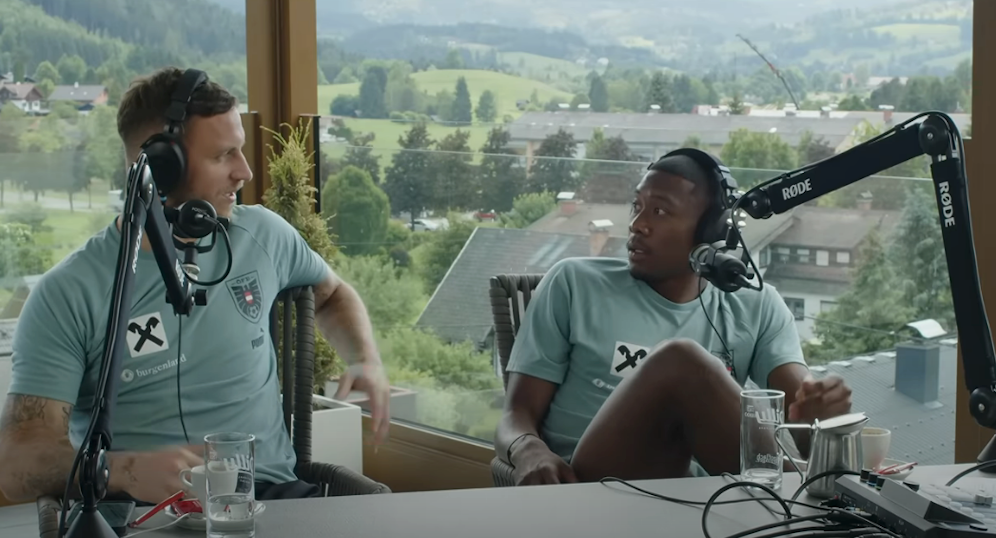 Marko Arnautovic und David Alaba standen Florian Kleine Rede und Antwort.
