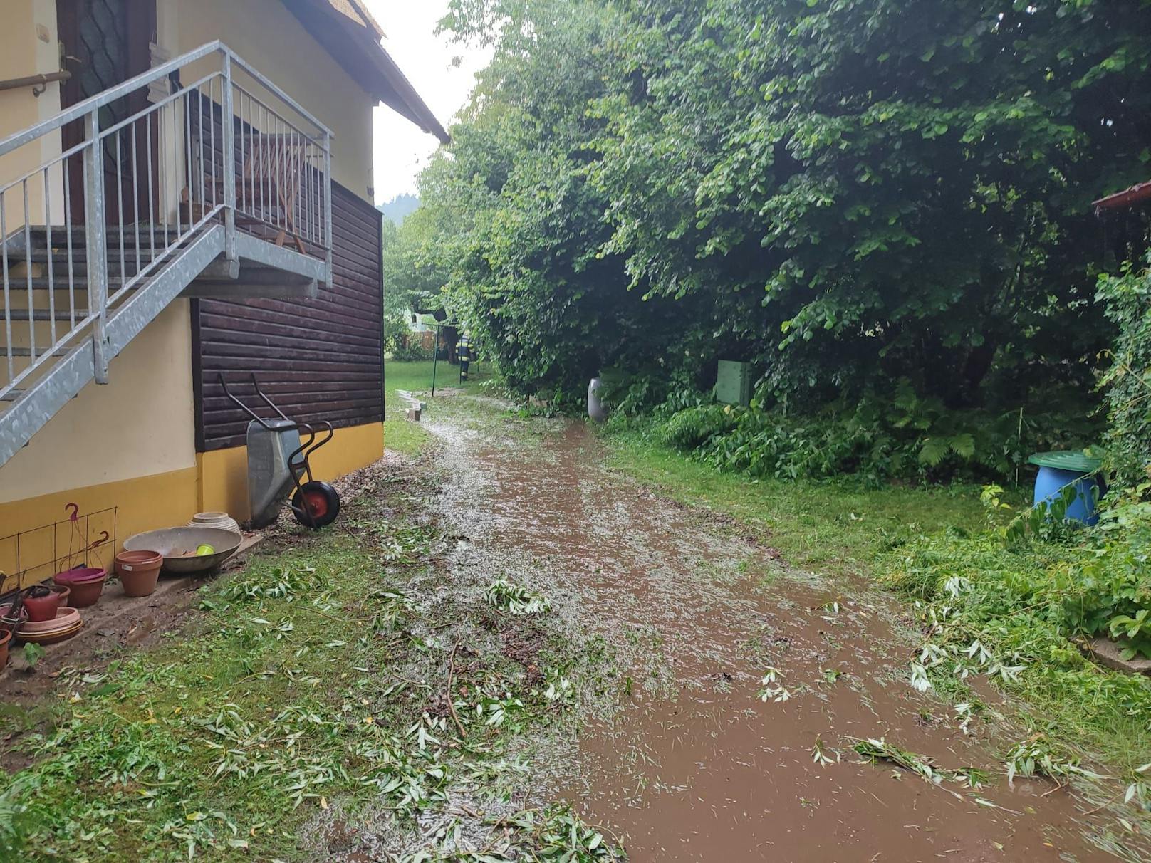 Ein heftiges Unwetter ist am frühen Montagabend über Kärnten gezogen und hat dabei mehrere Orte verwüstet. Die Feuerwehren verzeichneten etwa 25 Einsätze – Stromleitungen wurden beschädigt und Straßen überschwemmt.