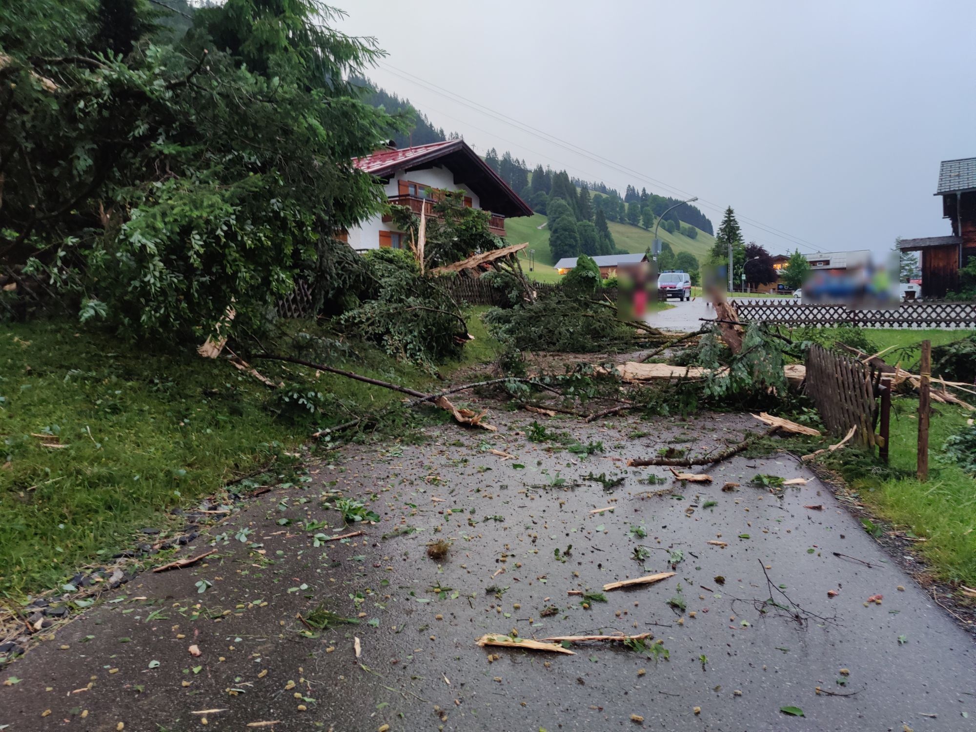 Blitzeinschlag in Mittelberg