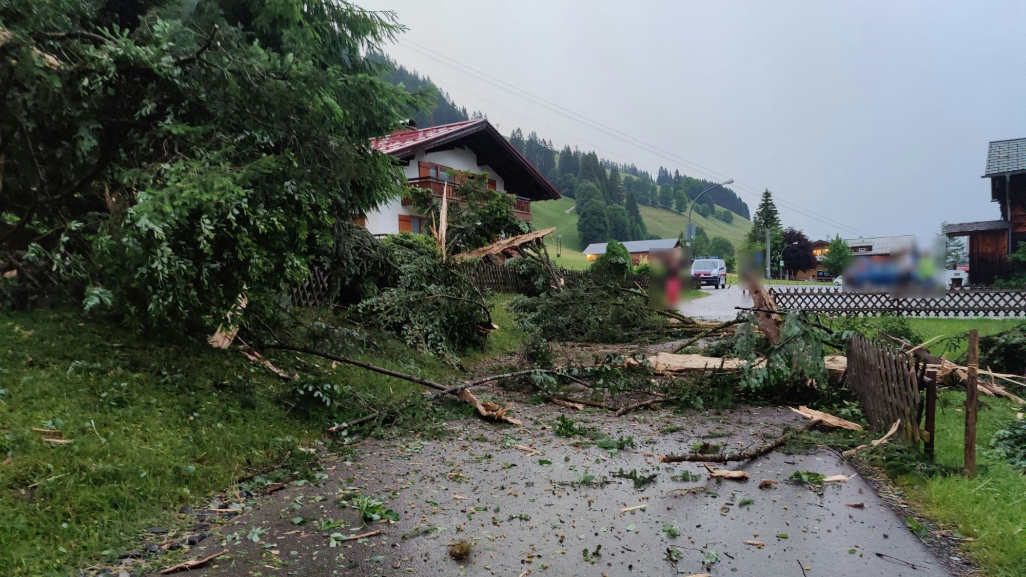 Blitzeinschlag in Mittelberg