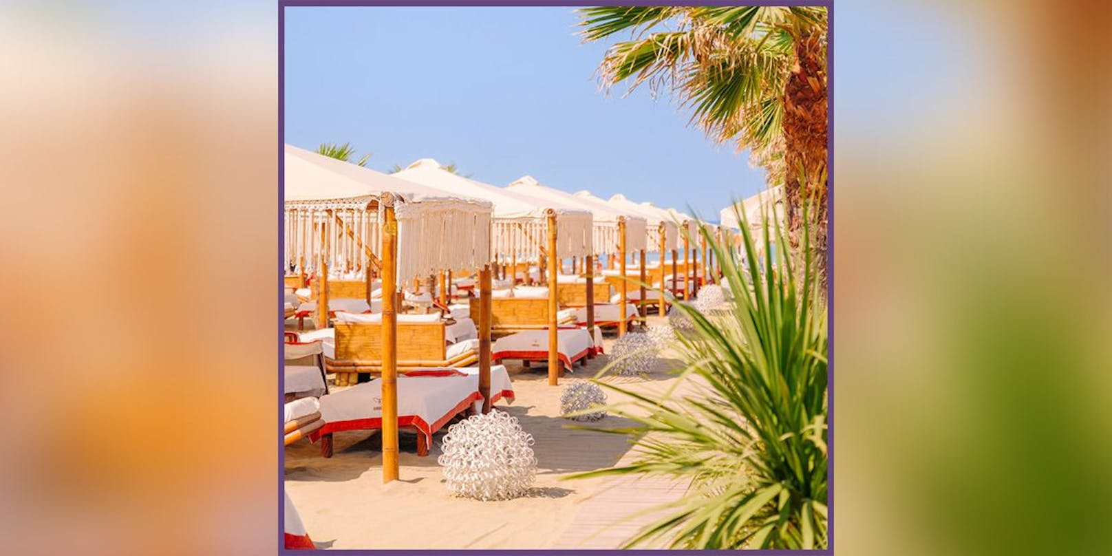 Im Twiga Beach Club (Bild) kann man die Sonne in 4x4 Meter großen arabischen Zelten genießen – für 600 Euro pro Tag.