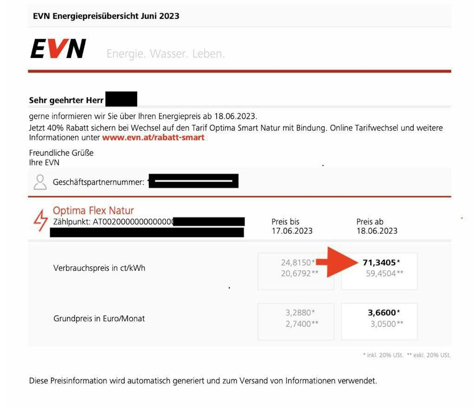 Von 25 Cent auf 71 Cent: Dafür fehlt auch der Landeschefin das Verständnis.