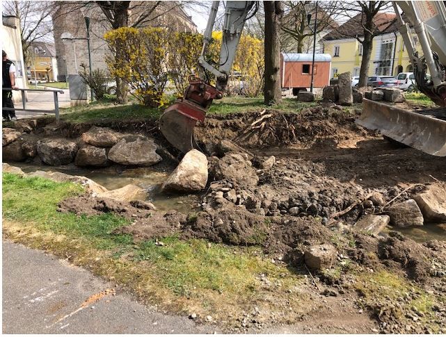Umbauarbeiten in St. Valentin auf dem Weg zur Klimaoase