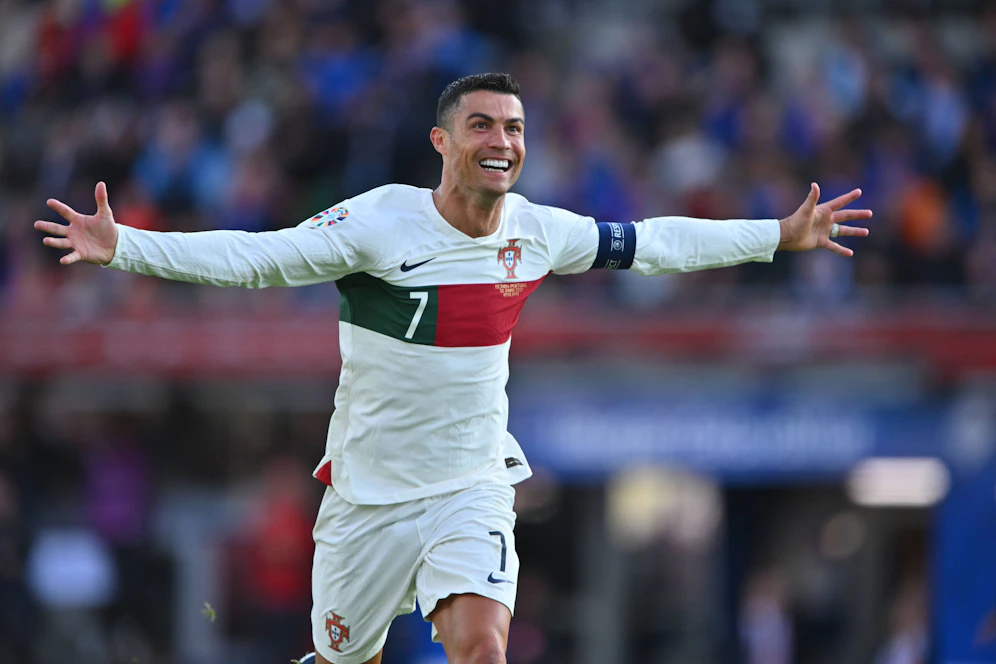 Cristiano Ronaldo feierte sein Jubiläum mit einem Tor. 